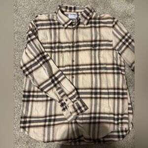 Old Navy Men’s Plaid Flannel Button-Up Shirt